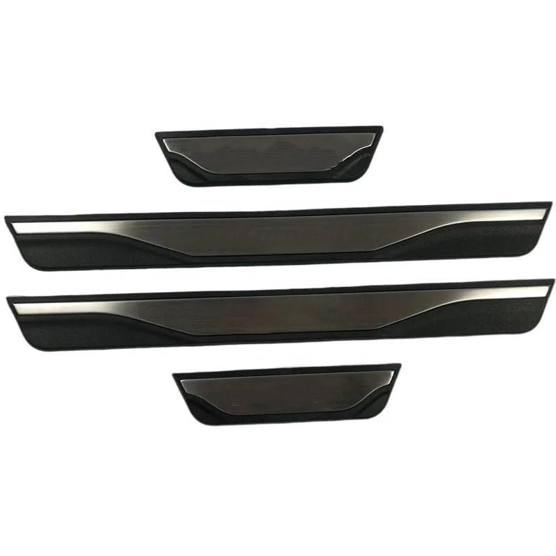Seuils de porte pour Hyundai Kona 2018-2024 plinthe auto silver pose facile