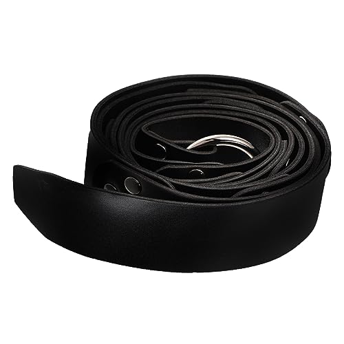 Medieval Belt Sword Holder Retro Braided Leather Belt Vintage Decor for Party