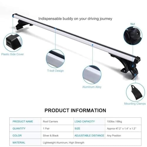 Barres de toit transversales de toit pour Ford Focus 2011-2018