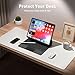 Aothia Leather Desk Pad Protector, Mouse Pad, Office Desk Mat, Non-Slip PU Leather Desk Blotter, Laptop Desk Pad, Waterproof Desk Writing Pad for Office and Home (23.6