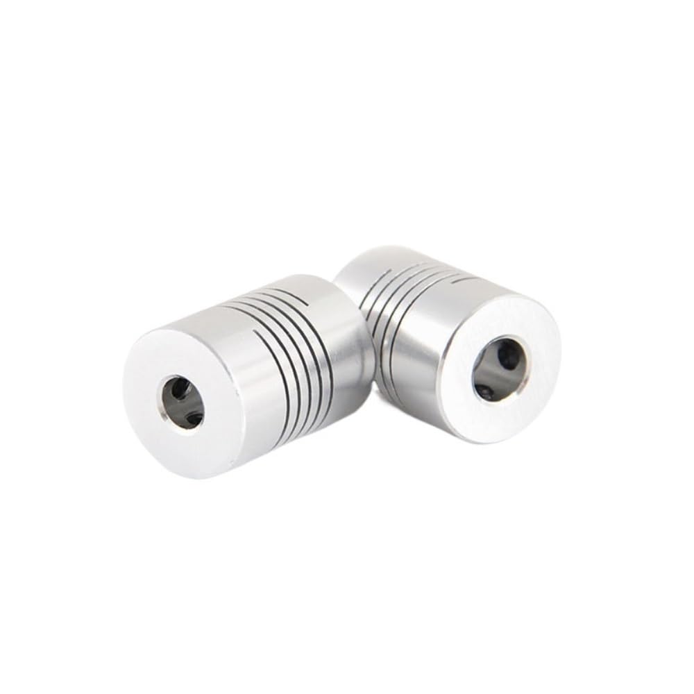 Aluminium-Pflaume Flexibel, 2er-Pack D25 L30 flexible Motorkupplungen 5-12,7 mm Bohrung for CNC-Schrittmotorwellen aus Aluminium(10mm x 12mm)