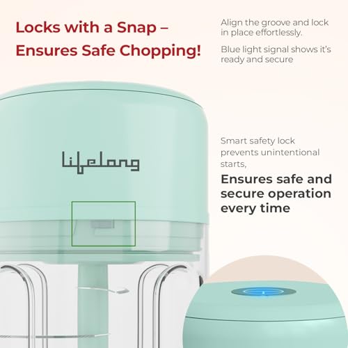 Lifelong Store Lifelong USB Rechargeable Wireless Electric 250 ml - Image 5