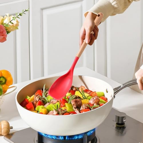 Spatule en silicone pour stopper les rayures sur vos poêles