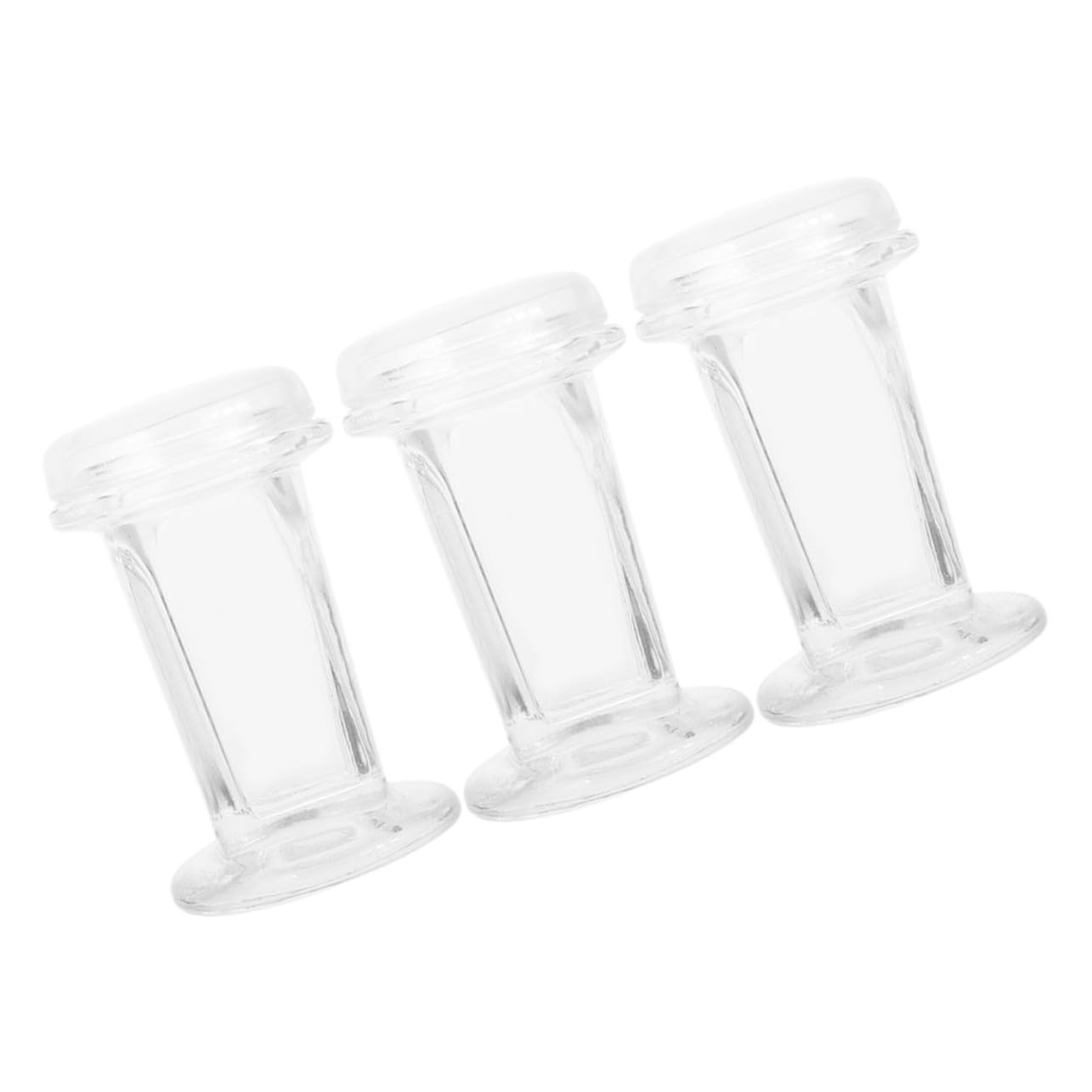 Cabilock 3pcs Glass Staining Jar with Lid 5-slide Capacity Transparent Staining Jar for Biology Pathology Scientific Experiments for Microscope Slide Preparation 60ml