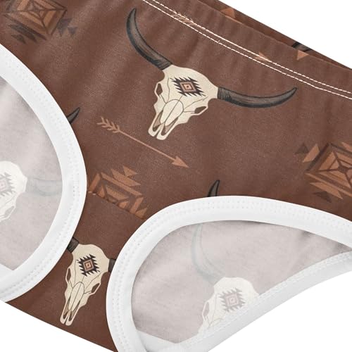 Girls Underwear Toddlers 2t Cotton Panties for Girl Fun Print Underpants Briefs Classical White Goats Brown4