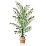 OAKRED Artificial Palm Tree,Fake Plant Faux Areca Palm Plants for Indoor,Natural Fake Tree,Artificia