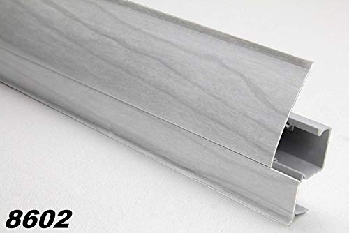 Preisvergleich Produktbild 20 Meter / Sockelleisten / Modern / Kabelkanal / PVC / 65x23mm / 8602