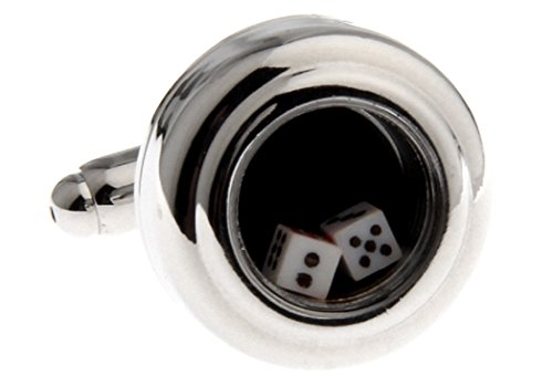 Gemelos MRCUFF con dados en caja regalo miniatura 1