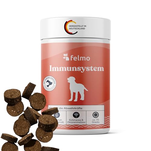felmo Immunsystem-Snacks für Hunde – zuckerfreie Hundesnacks mit Echinacea, Oregano, Süßkartoffel...