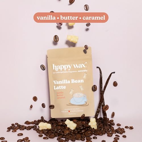Image of Happy Wax Vanilla Lovers Collection: Natural, Non-Toxic Scented Soy Wax Melts - Total 6oz Variety Pack: Vanilla Bean Latte, Vanilla Sugar, Vanilla Sandalwood