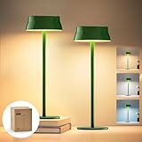 Philips Cordless Table Lamp, Portable Outdoor LED Desk Light,Rechargeable Battery Operated, 2 Adjustable Height, Touch Control & 3 Color Stepless Dimming, Waterproof Lamps for Restaurant/Bedroom