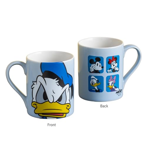 Image of Clay Craft - Official Disney Mugs : Donald Duck Print, Fine Ceramic Coffee Mug, 360 Ml |Cartoon Character Gift Mug for Kids & Adults | Microwave & Dishwasher Safe