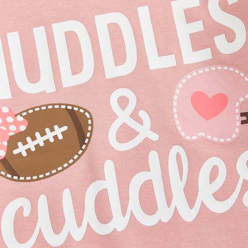 Toddler Baby Girl Football Outfit Letter Print Long Sleeve Sweatshirt and Pants Set Fall Clothes4