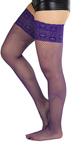 Image of ToBeInStyle Women's Thigh Highs With Smooth Silicone Lace