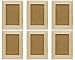 Creative Hobbies Pack of 6 - Unfinished Solid Pine Wood Picture Frames For Arts & Crafts, DIY Painting Project - Stand or Hang on the Wall - (8x6 Frame Size Holds 6x4 Pictures) For Adults and Kids