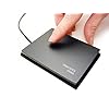 Extra Large Ergo Touchpad ETP001ELTP Wired USB - Black - Low Profile - Easy Attach with Included Hook & Loop or Separate Tabletop Foam Pad, 3.8 x 3 Inch Dimension