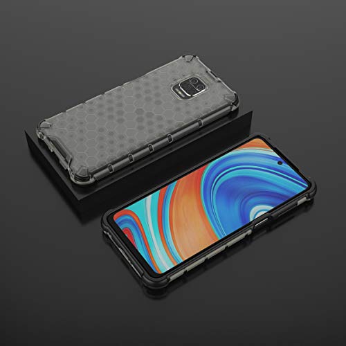 Image of Glasgow | for Mi Redmi Note 9 Pro Back Case Cover for Mi Redmi Note 9 Pro with 4 Bumper Corners and Military Grade Protection - Black