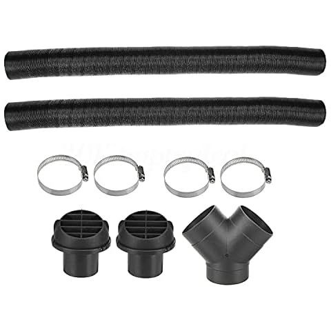 LIANZHU Compatible with Webasto Diesel Heater 75mm Heater Pipe Ducting Y Branch Warm Air Outlet Vent Kit Cover