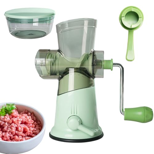 Picadora de carne manual | Picadora de carne multifuncional para la cocina con molinillo extraíble | Utensilios de cocina extraíbles y molinillo reutilizable para el hogar, restaurantes, camping