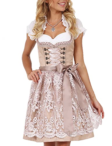 Krüger Dirndl Krüger MADL Damen Dirndl Leticia 048515 - Natur 50cm | Gr....