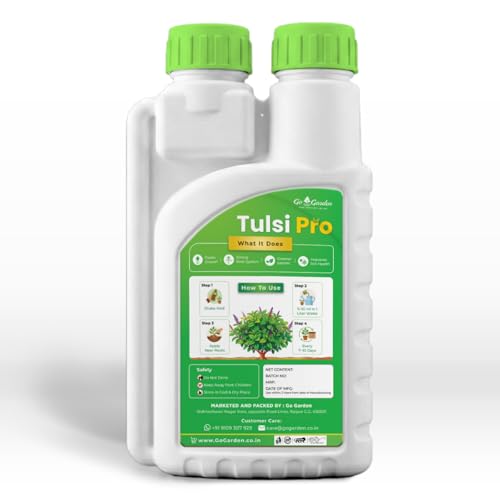 Image of Go Garden Organic Liquid Potting Mixture for Tulsi Plants 250ml | Tulsi fertilizer for tulsi plant Boost Growth, Roots & Flowering | Natural Liquid Fertilizer for Holy Basil, Indoor & Outdoor Plants