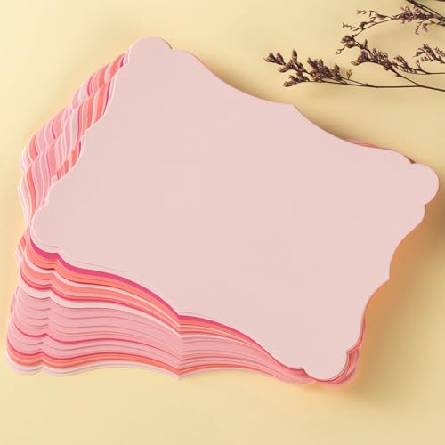 50 Pack Blank Kraft Greeting Cards, Pink, 5 Colors, 5x7IN by Homtable - Used condition - Image 3