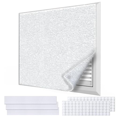 Demiwise MERV 8 Air Vent Filters Kit 20x100 Inch|Cut to Fit (60+ Filters) Filter Material,High-Grade Electrostatic Filter Media with 48 Hooks for Home Floor, Ceiling, HVAC Furnace Vents & Grilles by Demiwise - Used condition - US$9.37