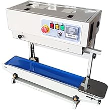 110V/60HZ Automatic Continuous Sealing Machine, FR880LW Vertical Band Sealer for PVC Bag, Band Sealer Machine with Digital Temperature Control