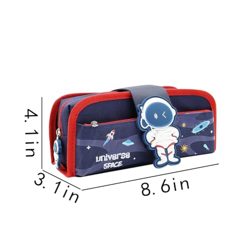 Image of DEOXY Universe Space Theme Pencil Pouches for Stationary | Aesthetic Pencil Case for College Students | School Pouch for Boys Stylish | Cute Pen Pouch for Boys Korean Bag(Universe Space)