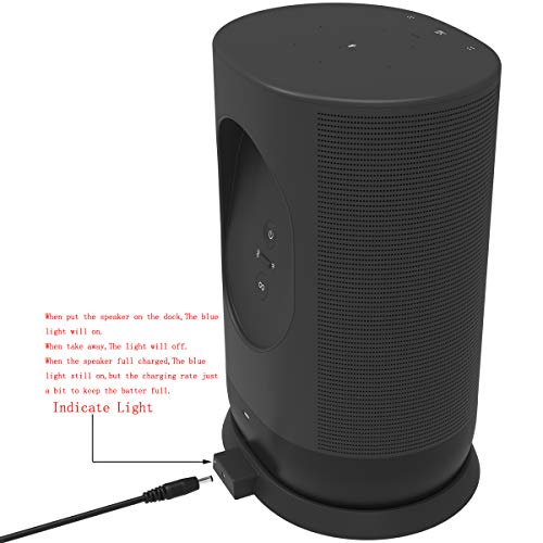 Soarking Charging Base for Sonos Move Gen 2nd and 1st with 45W Adapter(Black)