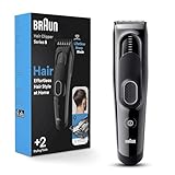 Braun Hair Clippers Series 5 5310, Hair Clippers for Men, Hair Clip from Home with 9 Length Settings, Incl. Memory SafetyLock Recall Setting, Ultra-Sharp Blades, 2 Combs,