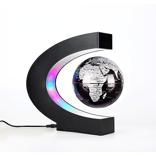 A globe that actually levitates and rotates mid-air while glowing from within — the kind of desk piece that stops every visitor in their tracks.