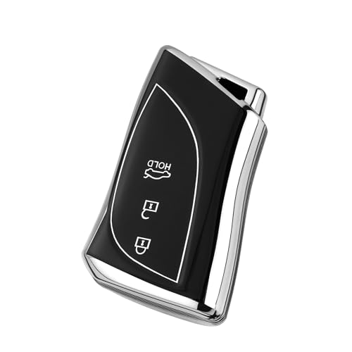 [Unhoke] LC �L�[�P�[�X LS UX ES UX250h UX200 LC500h ���ɓK�� �X�}�[�g�L�[�J�o�[ �L�[�z���_�[ ���� �y�� ���h�~ TPU�� ������� (�u���b�N��)