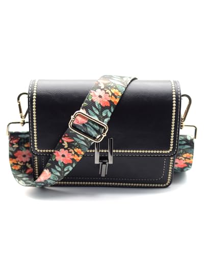 Image of Embroidered Purse Straps Replacement Crossbody Wide Adjustable Bag Straps