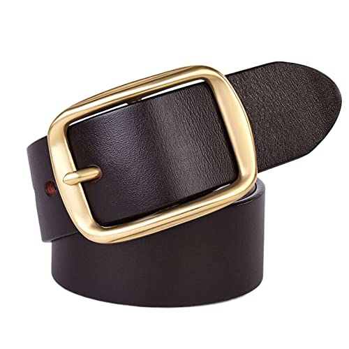 Ceinture en jean pour homme marron idéale pour les tenues habillées et décontractées