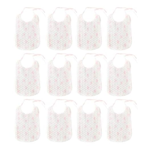 Toyvian 32 Unidades Babador De Bebê Babadores Descartáveis ​​infantis Babador De Jantar Para Bebê Babador Comendo Infantil Papel Absorvente Avental Criança Pequena Universal Branco