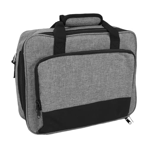 Funda para proyector LiebeWH, de gran capacidad en tela Oxford con asas acolchadas y correa para hombro desmontable, almacenamiento portátil para uso en casa, viaje u oficina; compatible con proyectores mini VS240, VS250 y PJD7720HD miniatura 2
