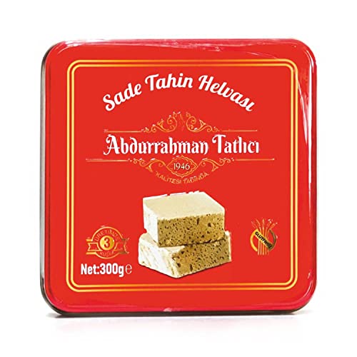 Turkish Halva Dessert, Abdurrahman Tatlici Tahini Halwa, Sesame Tahini