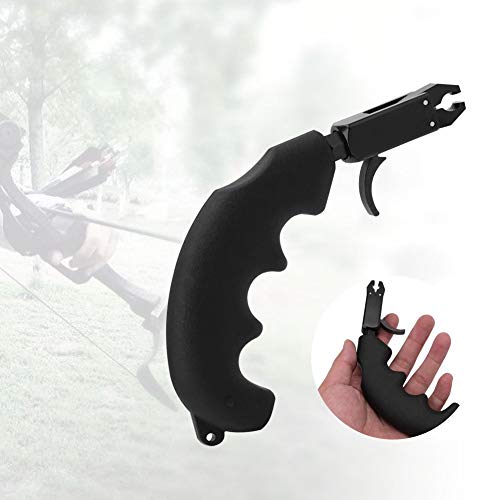 Black Durable Archery Handle Thumb Caliper Bow Release Grip For Compound Bow Archery Release Aid Archery Thumb Release Thumb Release Archery #TOP1