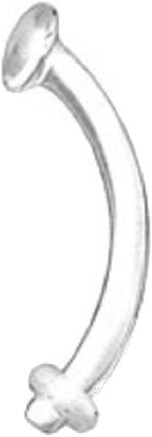 16G 3/8" Clear Eyebrow Retainer 2 7Z ACC
