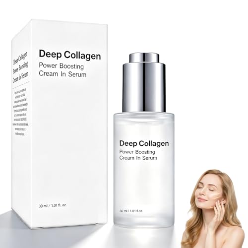 Deep Collagen Serum 30ml Cosmetics Kollagen Serums Cosmetic Deep Collagen Koreanisches Kollagen-Serum Straffend und Feuchtigkeitsspendend Skincare Serum für Alle Hauttypen