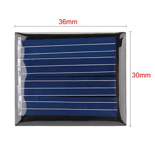 Uxcell® 5Pcs 2V 60Ma Poly Mini Solar Cell Panel Module Diy For Light Toys Charger 30Mm X 36Mm #TOP2