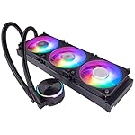 Cooler-Master-MasterLiquid-PL360-Flux-CPU-Cooler-AIO-Water-Cooling-with-3-x-120-mm-Fans-360-mm-Cooler-including-ARGB-Controller-2nd-Generation-AMD-and-Intel-Compatible