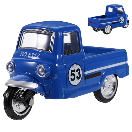 HOMOBABE 合製ヴィンテージ三輪車模型 クラシックレトロデスクトップ車飾り 寝室リビングカフェ用 家向け装飾品 プレゼントにも