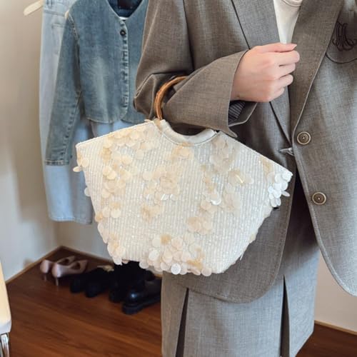 Sac de plage bohème à sequins pour les vacances d'été - 3