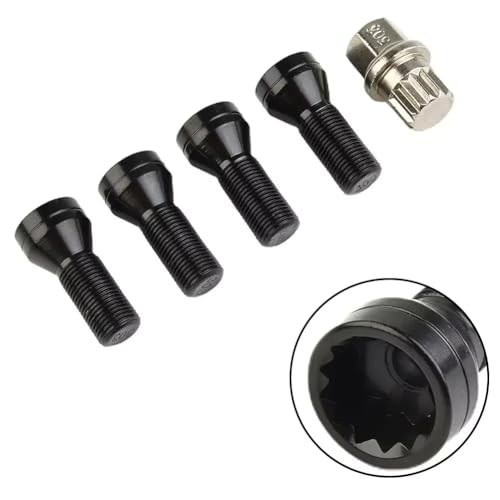 Pernos rueda coche para viajes seguros kit M12x1.25 compatible con Mini Clubman y Cabrio 3