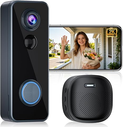 Amazon.co.jp: インターホン ワイヤレス工事不要[2K HD 180° 超広角