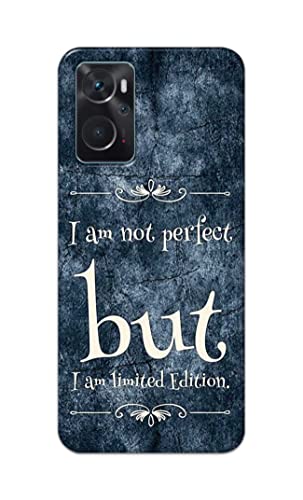 Image of Printed Hard Back Cover Case for Oppo K10 4G Back Cover (I Am Not Perfect I Am Limited Edition) -1803