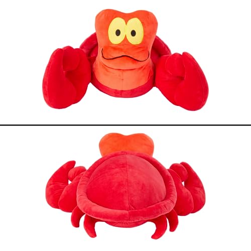 Image of The Little Mermaid Sebastian Crab Kids Bedding Super Soft Plush Cuddle Pillow Buddy, (Officially Licensed Product) by Franco