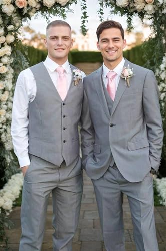 Suits for Men 3 Piece Slim Fit Suit Set Big and Tall Men Suits for Wedding Groomsmen Business Prom Party4